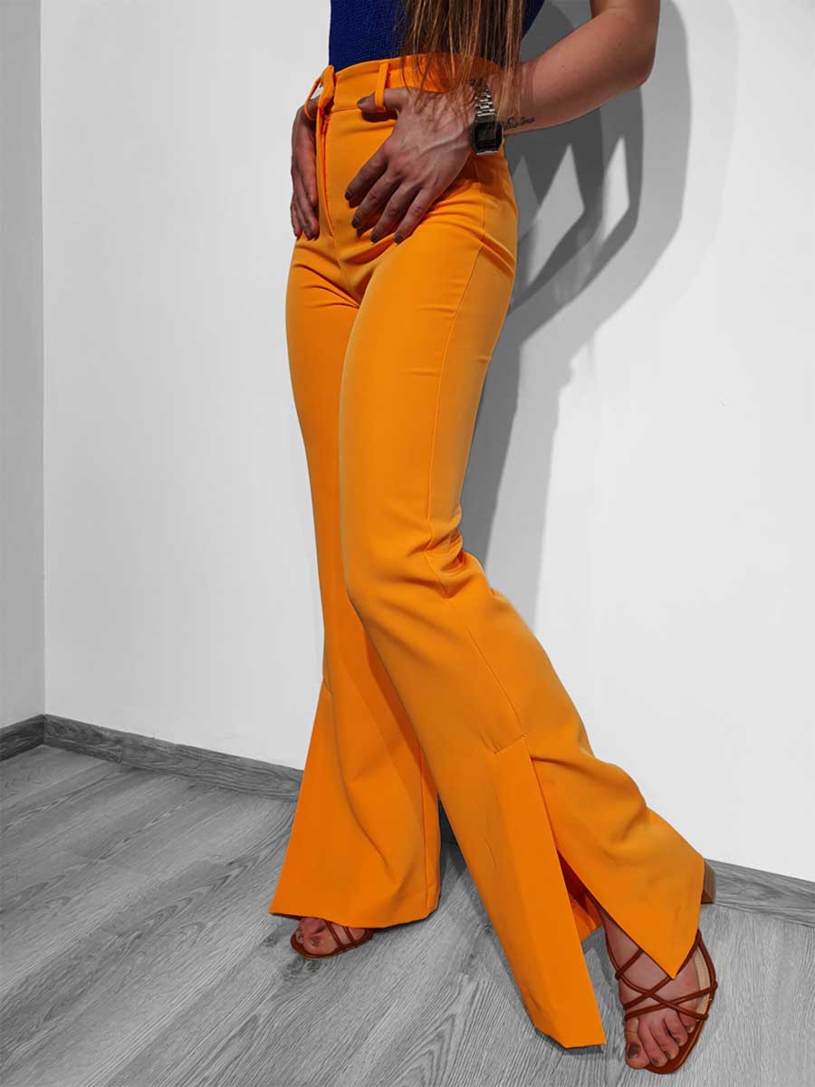 Pantaloni Eleganti Con Spacco Davanti Pantaloni Con Spacco