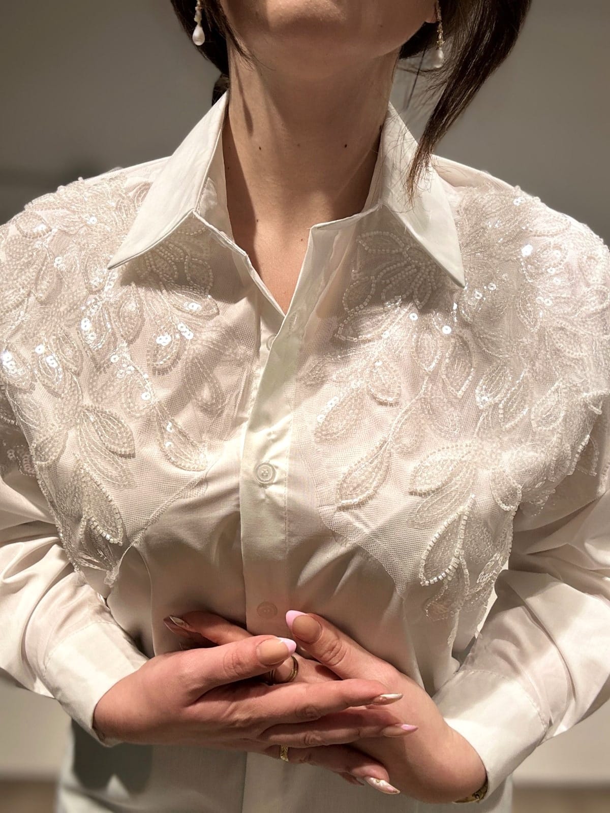 Camicia White Crystal
