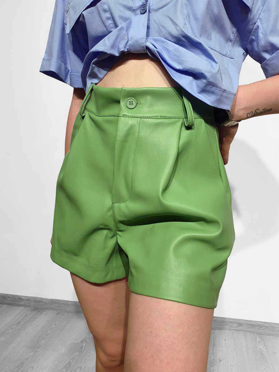 Pantaloncini in ecopelle